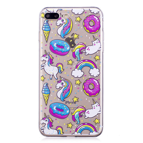 Doughnut and Unicorn Pattern Soft Protector Shell