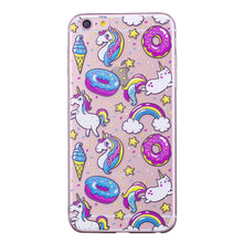 Load image into Gallery viewer, Doughnut and Unicorn Pattern Soft Protector Shell