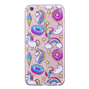 Doughnut and Unicorn Pattern Soft Protector Shell